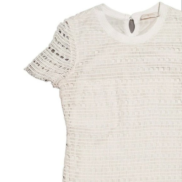 Tory Burch Cream Crochet Mini Dress - Picture 3 of 8